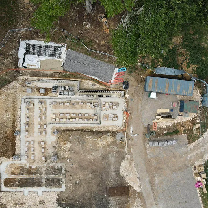 Top view groundwork